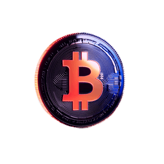 Tarjeta flotante con visualización de información del análisis del mercado de criptomonedas